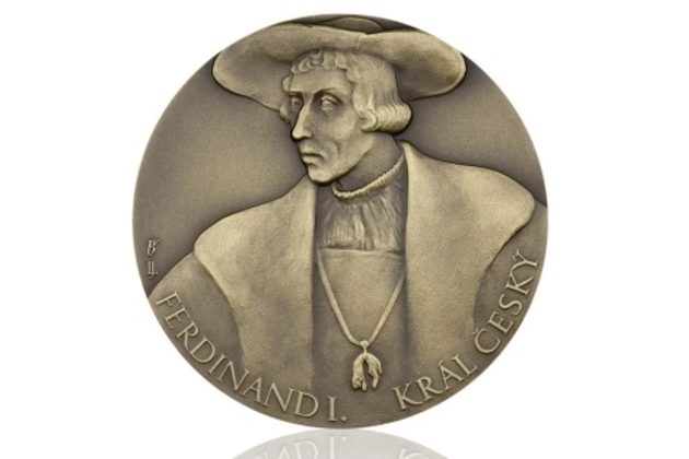 Mosazná medaile Ferdinand I. provedení standard (ČM 2009)