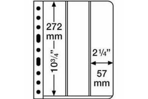 VARIO Listy 3VC transparentní 216x280mm Leuchtturm 5 kusů