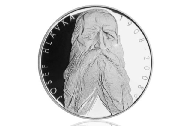 Stříbrná mince 200 Kč - 100. výročí úmrtí Josefa Hlávky provedení proof (ČNB 2008)