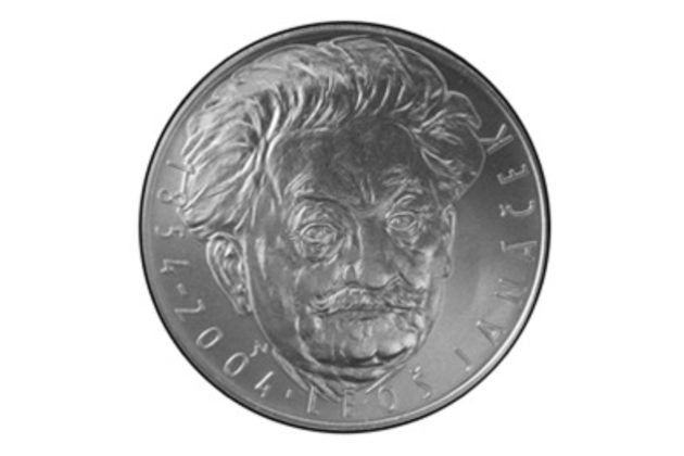 Stříbrná mince 200 Kč - 150. výročí narození Leoše Janáčka provedení proof (ČNB 2004)