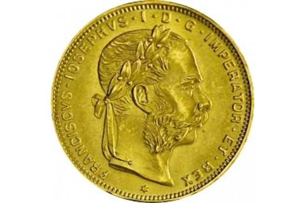 Zlatá investiční mince 8 Gulden - osmizlatník