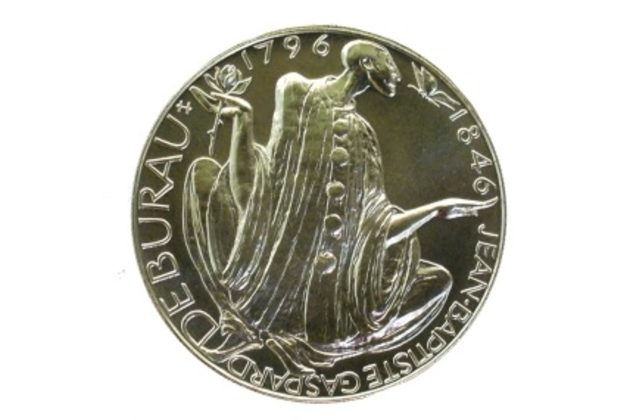 Stříbrná mince 200 Kč - 200. výročí narození Jean-Baptista Gasparda Deburaua provedení proof (ČNB 1996)