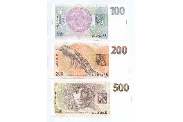 100 Kč+200Kč+500Kč 1993, (web č.127)