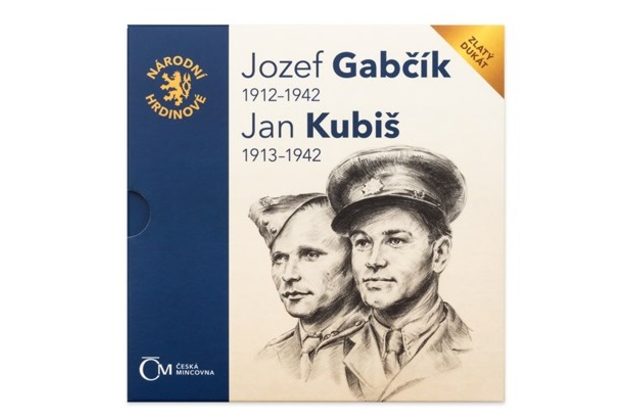 Dukát Národní hrdinové - Jozef Gabčík a Jan Kubiš provedení proof (ČM 2017)