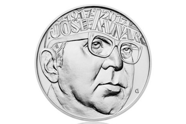 Stříbrná mince 200 Kč - 100. výročí narození Josefa Kainara provedení standard (ČNB 2017)