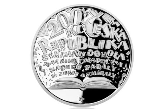 Stříbrná mince 200 Kč - 100. výročí narození Josefa Kainara provedení proof (ČNB 2017)