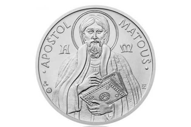 Stříbrná medaile Apoštolové - Apoštol Matouš provedení standard (ČM 2017)