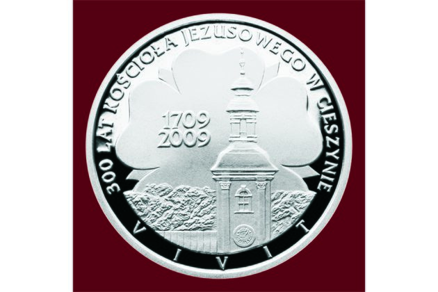 Stříbrná medaile 300 let kostela Ježíšova na Vyšší bráně provedení proof (GT 2009)