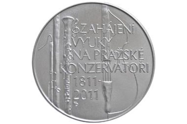 Stříbrná mince 200 Kč - 200. výročí zahájení výuky na Pražské konzervatoři provedení standard (ČNB 2011)